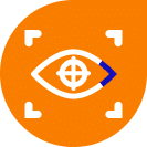 picto opération laser des yeux orange